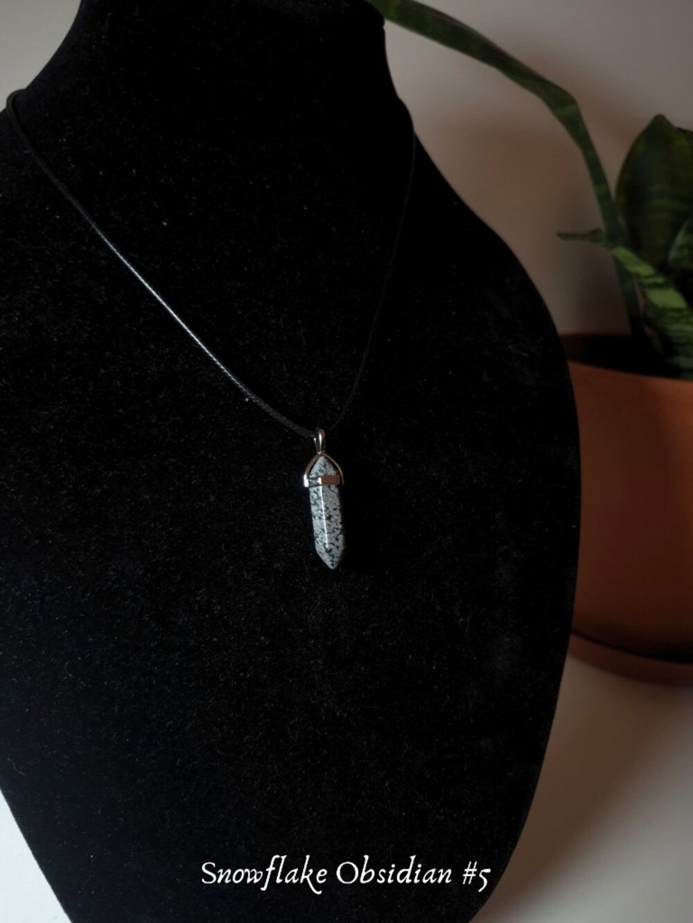 Snowflake Obsidian Necklaces - Picture 8 of 8
